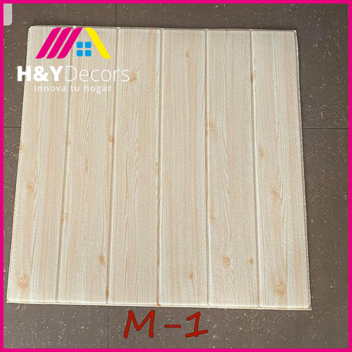 Papel Tapiz 3D Autoadhesivo Estilo Madera M1