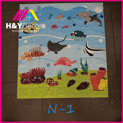 Papel Tapiz 3D Autoadhesivo Estilo Niños N1