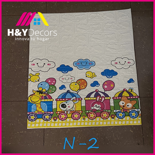 Papel Tapiz 3D Autoadhesivo Estilo Niños N2