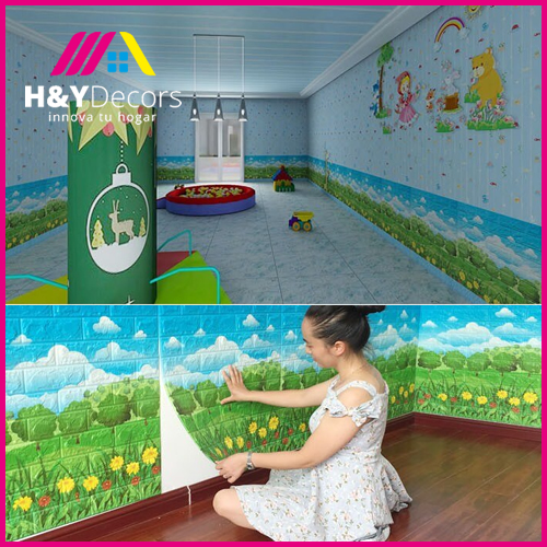 Papel Tapiz 3D Autoadhesivo Estilo Niños N2