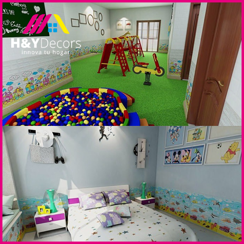 Papel Tapiz 3D Autoadhesivo Estilo Niños N2