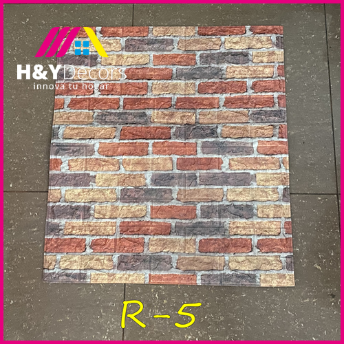 Papel Tapiz 3D Autoadhesivo Estilo Rústico R5
