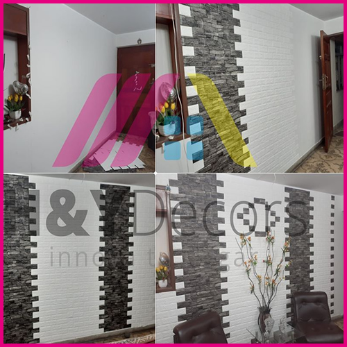 Papel Tapiz 3D Autoadhesivo Estilo Rústico R4